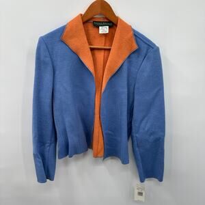 HARVE BENARD NWT Wool Blend Collared Sweater Blazer // 10